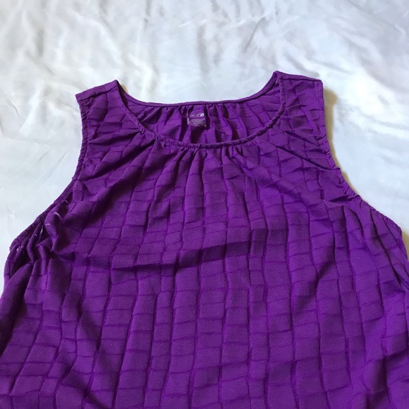 Vintage Calvin Klein side ruched textured dress L - Picture 4 of 10